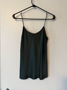 Club Monaco Dark Green Silk Cami XS - NWT